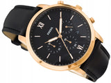 Fossil Neutra Chronograph Black Dial Black Leather Strap Watch for Men - FS5381 Buy Now By Fossil