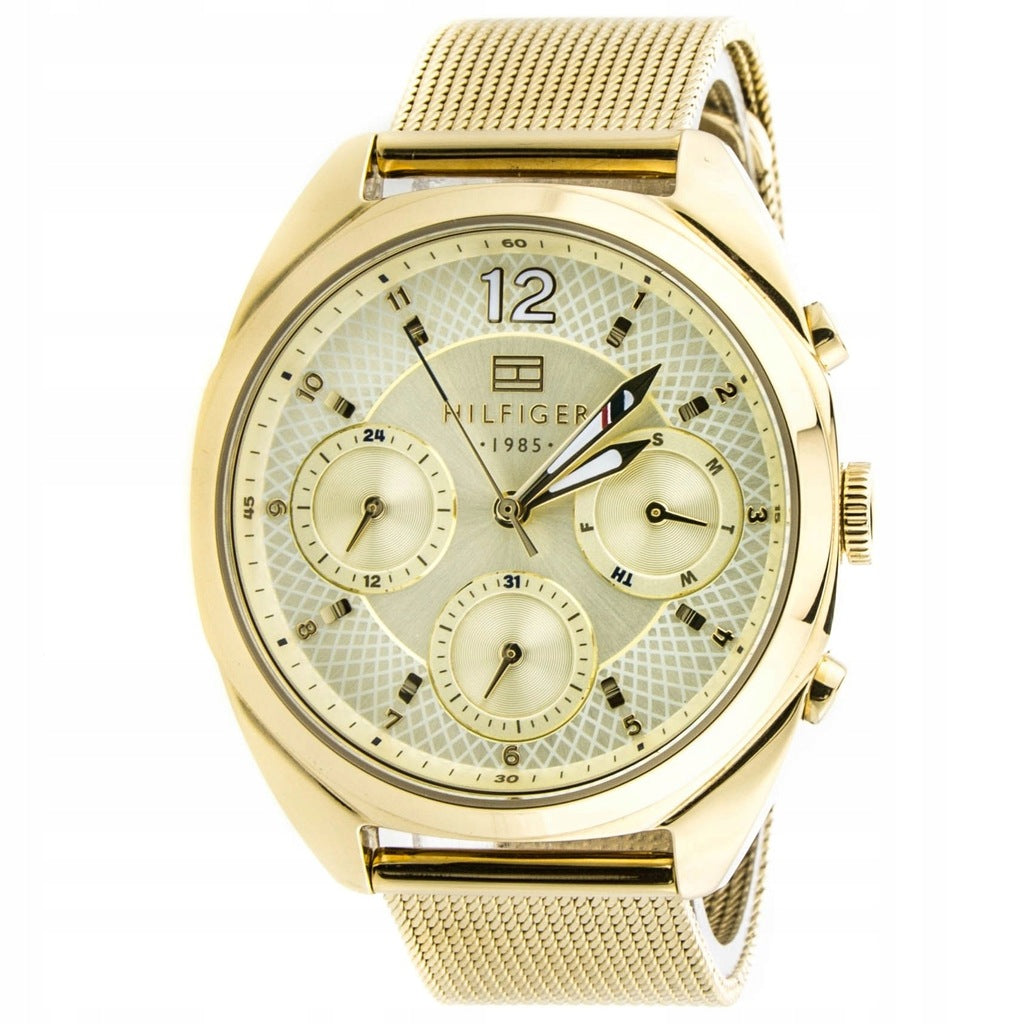 Tommy Hilfiger Mia Gold Dial Gold Mesh Bracelet Watch for Women - 1781488 Buy Now By Tommy Hilfiger