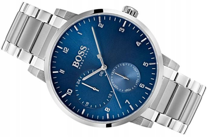 Hugo Boss Oxygen Chronograph Blue Dial Silver Steel Strap Watch for Men - 1513597 Buy Now By Hugo Boss