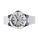 Guess Overdrive Chronograph White Dial White Rubber Strap Watch for Women - W0149L6 Buy Now By Guess