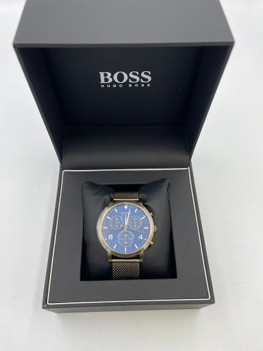 Hugo Boss Spirit Blue Dial Grey Mesh Bracelet Watch for Men - 1513693 Buy Now By Hugo Boss