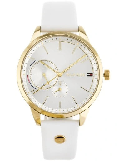 Tommy Hilfiger Brooklyn Quartz White Dial White Leather Strap Watch for Women - 1782018 Buy Now By Tommy Hilfiger