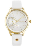 Tommy Hilfiger Brooklyn Quartz White Dial White Leather Strap Watch for Women - 1782018 Buy Now By Tommy Hilfiger