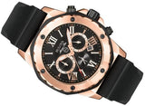 Bulova Marine Star Chronograph Black Dial Black Rubber Strap Watch for Men - 98B104 Buy Now By Bulova