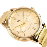 Tommy Hilfiger Blake Quartz Gold Dial Gold Mesh Bracelet Watch for Women - 1782302 Buy Now By Tommy Hilfiger