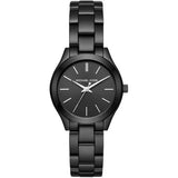 Michael Kors Mini Slim Runway Black Dial Black Steel Strap Watch for Women - MK3587 Buy Now By Michael Kors