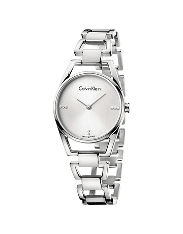 Calvin Klein Dainty Diamonds Silver Dial Sliver Steel Strap Watch for Women - K7L2314T Buy Now By Calvin Klein