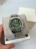 Michael Kors Lexington Quartz Green Dial Silver Steel Strap Watch For Women - MK6222 Buy Now By Michael Kors