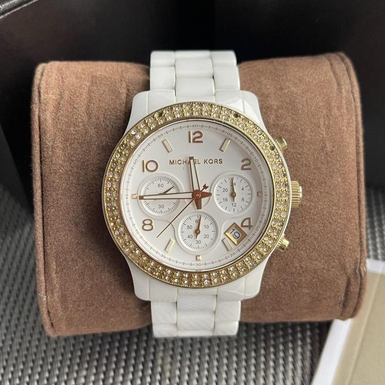 Michael Kors Runway White Dial White Steel Strap Watch for Women - MK5237 Buy Now By Michael Kors