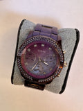 Guess Confetti Diamonds Purple Dial Purple Steel Strap Watch for Women - W0774L4 Buy Now By Guess
