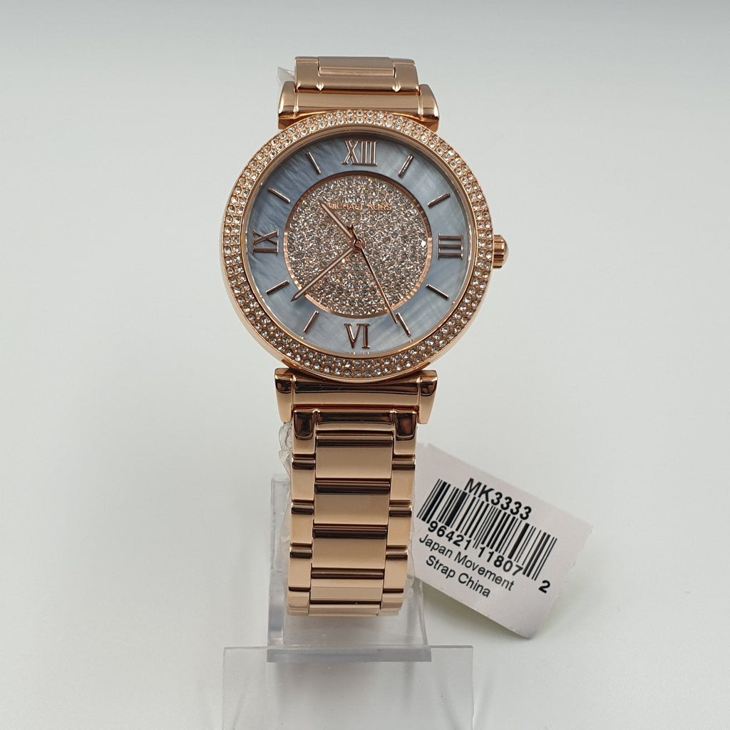 Michael Kors Kerry Mother of Pearl Dial Rose Gold Steel Strap Watch for Women - MK3333 Buy Now By Michael Kors