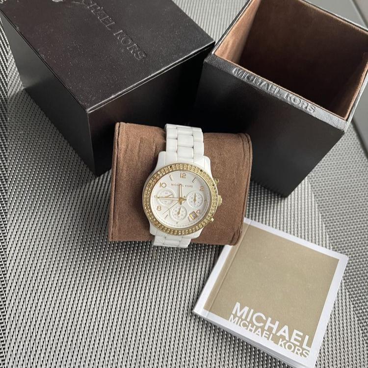 Michael Kors Runway White Dial White Steel Strap Watch for Women - MK5237 Buy Now By Michael Kors