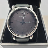 Emporio Armani Classic Quartz Grey Dial Grey Leather Strap Watch For Men - AR1730 Buy Now By Emporio Armani