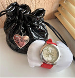 Guess G-Twist Silver Dial Red Rubber Strap Watch for Women - W0911L9 Buy Now By Guess