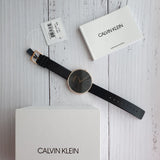 Calvin Klein Full Moon Black Dial Black Leather Strap Watch for Women - K8Y236C1 Buy Now By Calvin Klein