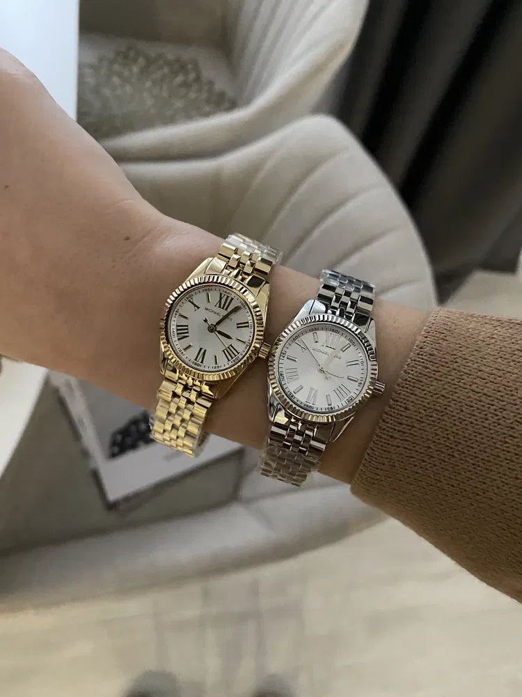 Michael Kors Lexington Quartz White Dial Silver Steel Strap Watch For Women - MK3228 Buy Now By Michael Kors