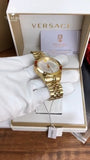 Versace Hellenyium Analog White Dial Gold Steel Strap Watch for Men - VEVK00720 Buy Now By Versace