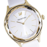 Swarovski Octea Nova Quartz White Dial White Leather Strap Watch for Women - 5295337 Buy Now By Swarovski