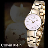 Calvin Klein Simplicity White Dial Gold Steel Strap Watch for Women - K4323212 Buy Now By Calvin Klein