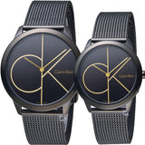 Calvin Klein Minimal Black Dial Black Mesh Bracelet Watch for Women - K3M224X1 Buy Now By Calvin Klein