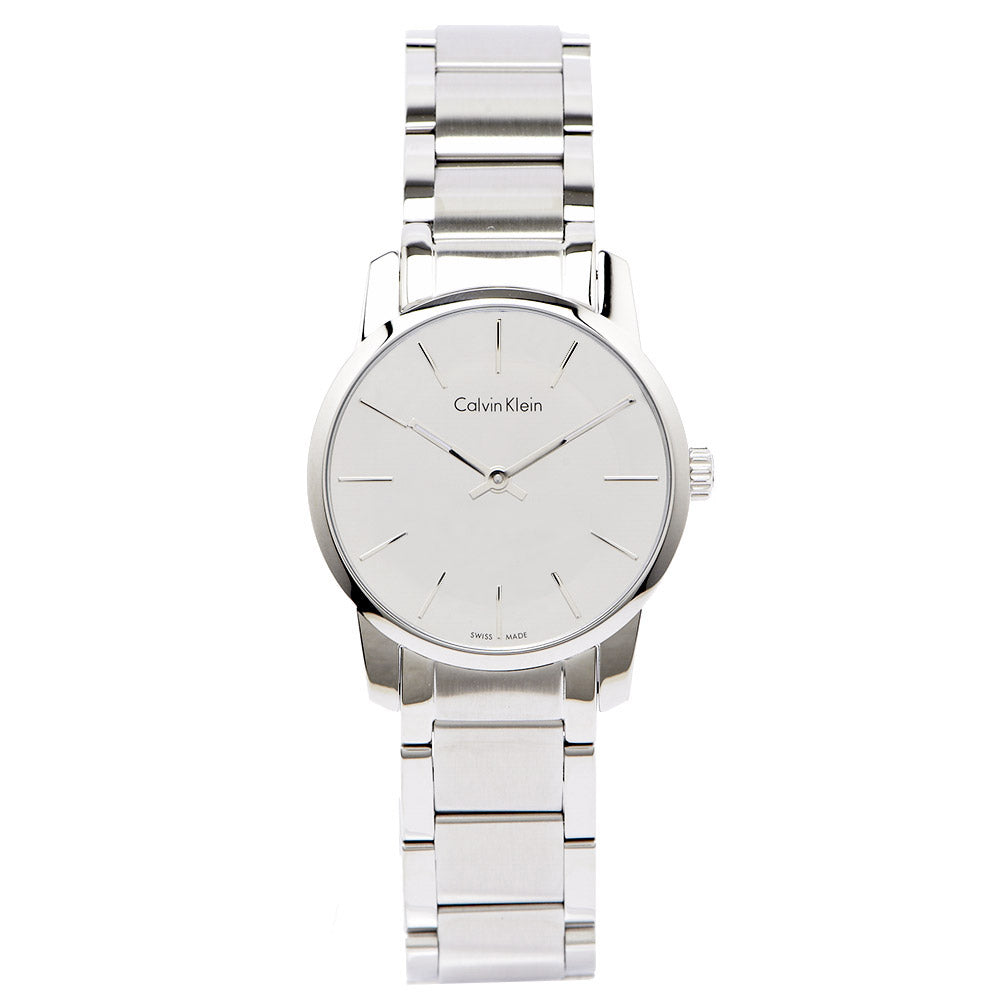 Calvin Klein City Silver Dial Silver Steel Strap Watch for Women - K2G23148 Buy Now By Calvin Klein