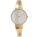 Calvin Klein Drift Silver Dial Gold Steel Strap Watch for Women - K6S2N516 Buy Now By Calvin Klein