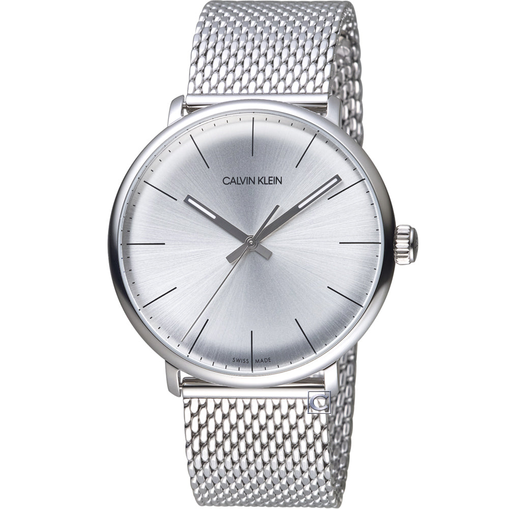 Calvin Klein White Dial Silver Mesh Bracelet Watch for Women - K8M21126 Buy Now By Calvin Klein