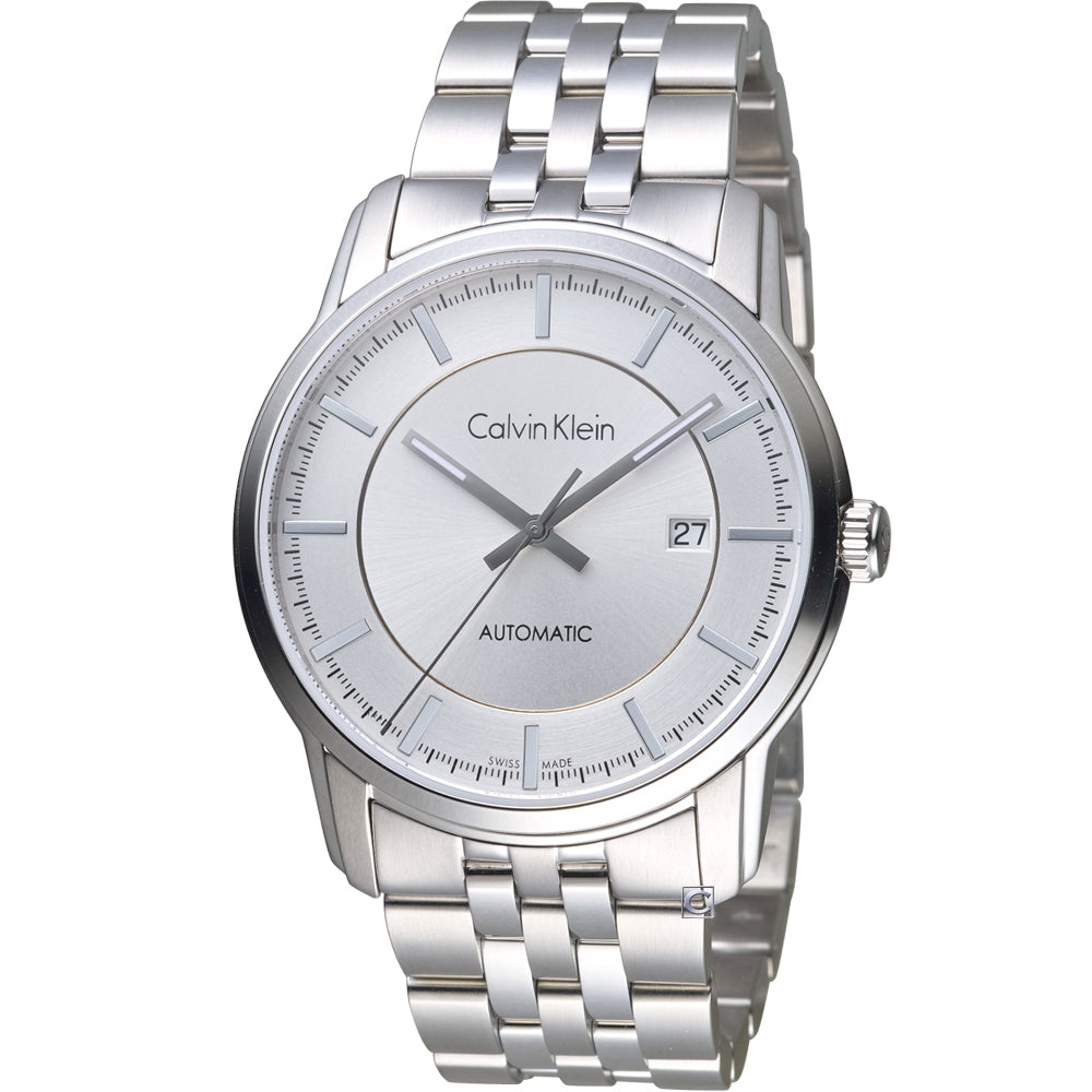 Calvin Klein Infinity Automatic Silver Dial Silver Steel Strap Watch for Men - K5S34146 Buy Now By Calvin Klein