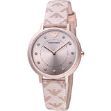 Emporio Armani Kappa Quartz Rose Gold Dial Pink Leather Strap Watch For Women - AR11010 Buy Now By Emporio Armani