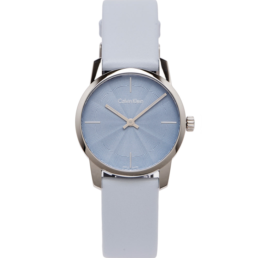 Calvin Klein City Blue Dial Blue Leather Strap Watch for Women - K2G231VN Buy Now By Calvin Klein