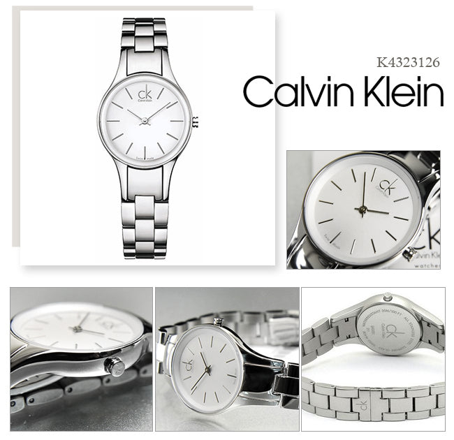 Calvin Klein Simplicity White Dial Silver Steel Strap Watch for Women - K4323126 Buy Now By Calvin Klein