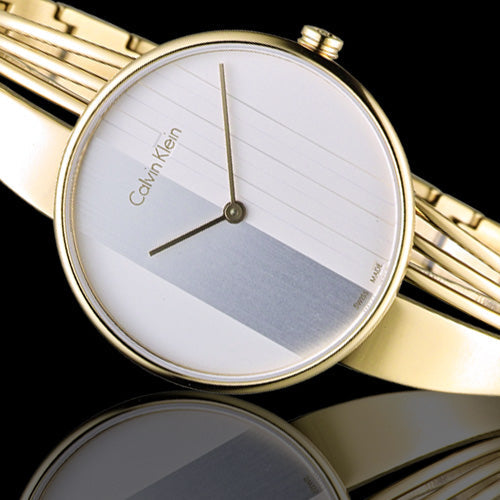 Calvin Klein Drift Silver Dial Gold Steel Strap Watch for Women - K6S2N516 Buy Now By Calvin Klein