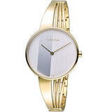 Calvin Klein Drift Silver Dial Gold Steel Strap Watch for Women - K6S2N516 Buy Now By Calvin Klein