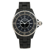 Chanel J12 Quartz Ceramic Black Dial Black Steel Strap Watch for Women - J12 H0682 Buy Now By Chanel