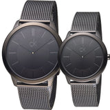 Calvin Klein Minimal Black Dial Black Mesh Bracelet Watch for Men - K3M224B1 Buy Now By Calvin Klein