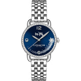Coach Glitz Blue Dial Silver Steel Strap Watch for Women - 14502693 Buy Now By Coach