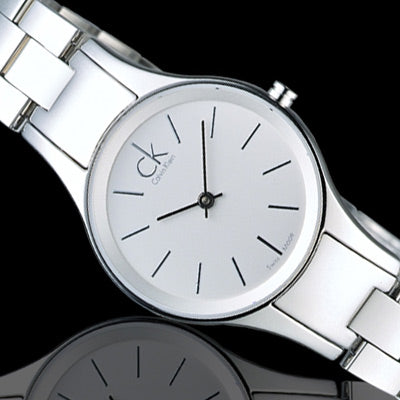 Calvin Klein Simplicity White Dial Silver Steel Strap Watch for Women - K4323126 Buy Now By Calvin Klein