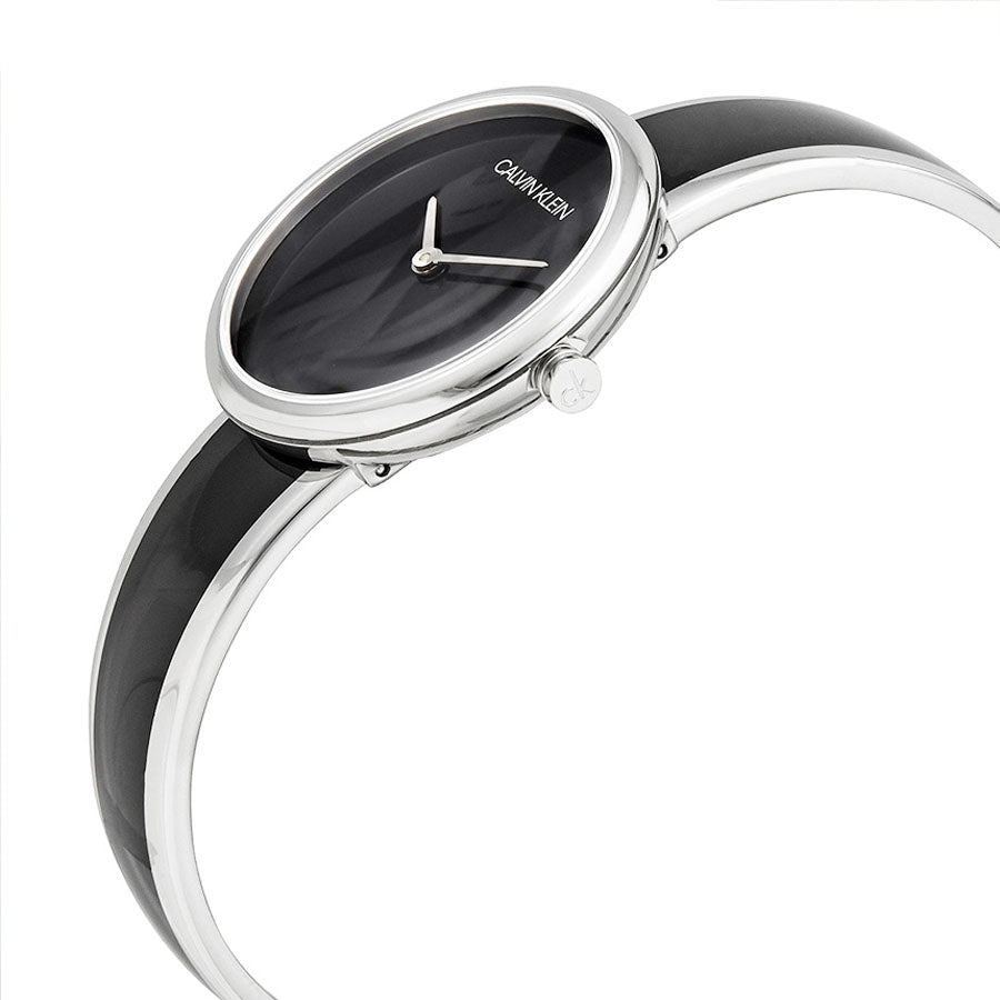 Calvin Klein Seduce Black Dial Two Tone Steel Strap Watch for Women - K4E2N111 Buy Now By Calvin Klein