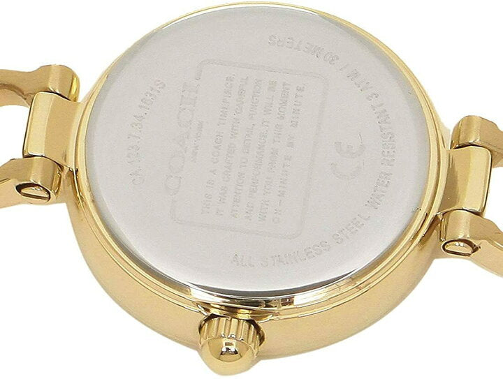 Coach Park Diamonds Gold Dial Gold Steel Strap Watch for Women - 14503171 Buy Now By Coach