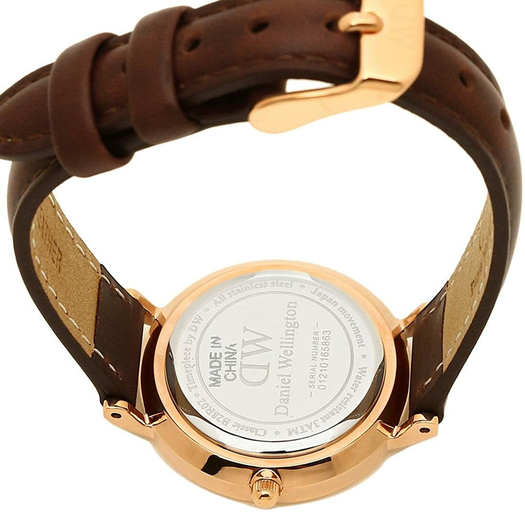 Daniel Wellington Classic Petite St Mawes Black Dial Brown Leather Strap Watch For Women - DW00100225 Buy Now By Daniel Wellington