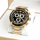 Versace V-Ray Chronograph Black Dial Two Tone Steel Strap Watch For Men - VE2I00421 Buy Now By Versace
