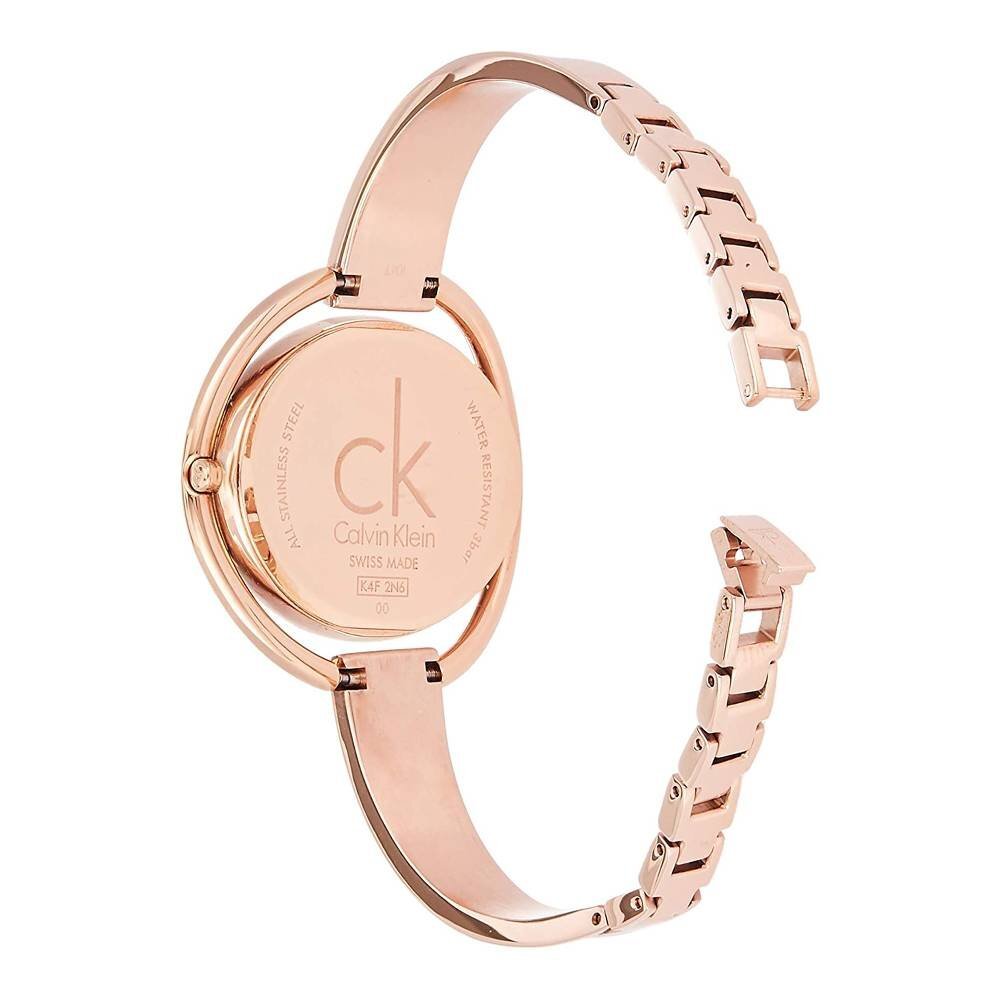 Calvin Klein Impetuos Silver Dial Rose Gold Steel Strap Watch for Women - K4F2N616 Buy Now By Calvin Klein