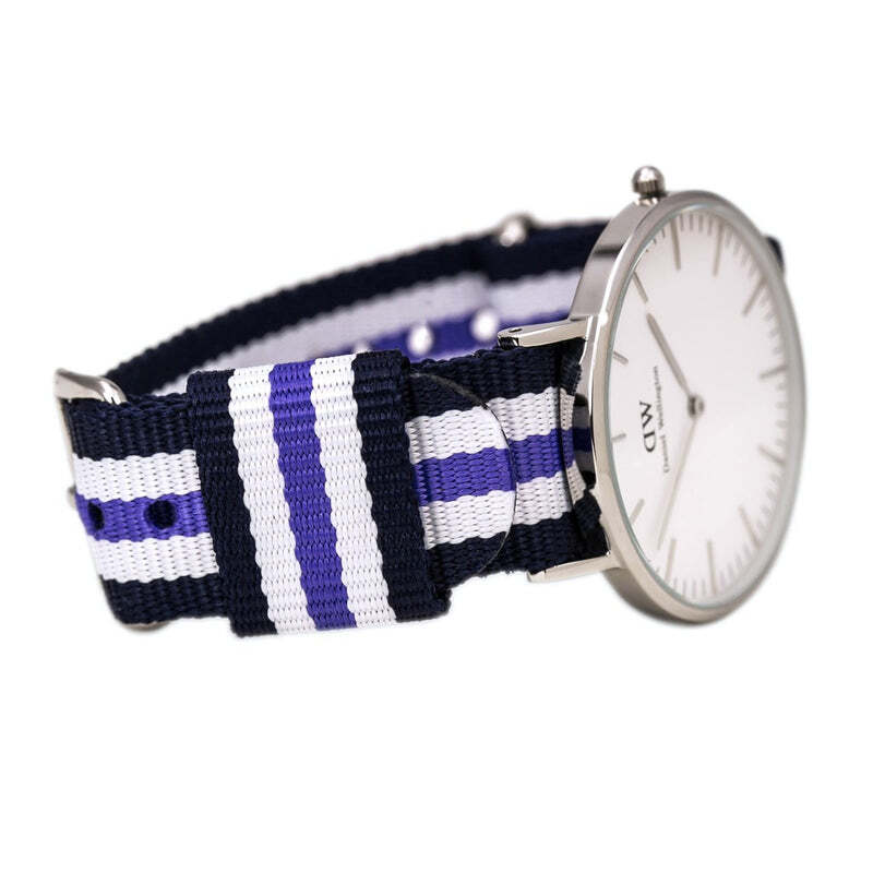 Daniel Wellington Classic Trinity White Dial Three Tone Nylon Strap Watch For Women - 0609DW Buy Now By Daniel Wellington