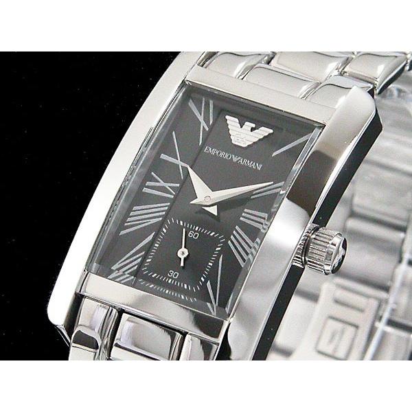 Emporio Armani Classic Black Dial Silver Stainless Steel Watch For Women - AR0157 Buy Now By Emporio Armani