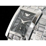 Emporio Armani Classic Black Dial Silver Stainless Steel Watch For Women - AR0157 Buy Now By Emporio Armani
