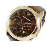 Emporio Armani Chronograph Brown Dial Brown Leather Strap Watch For Men - AR1701 Buy Now By Emporio Armani