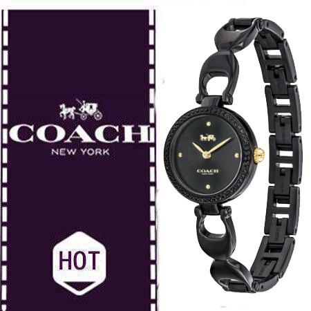 Coach Park Swarovski Crystals Black Dial Black Steel Strap Watch for Women - 14503564 Buy Now By Coach