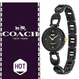 Coach Park Swarovski Crystals Black Dial Black Steel Strap Watch for Women - 14503564 Buy Now By Coach