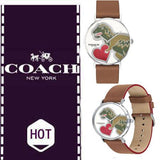 Coach Perry White Dial Brown Leather Strap Watch for Women - 14503514 Buy Now By Coach