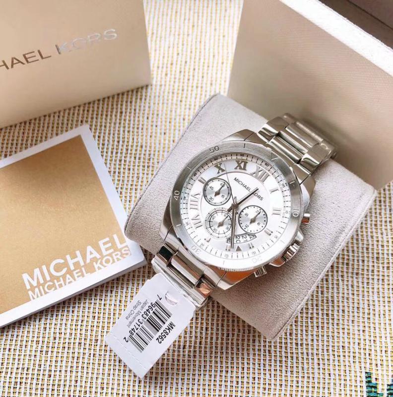 Michael Kors Brecken Chronograph Silver Dial Silver Steel Strap Watch For Women - MK8562 Buy Now By Michael Kors